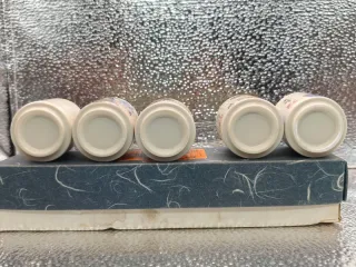 Set 5 Tazze Sake Ceramica Biho Shunga Ukiyo-e