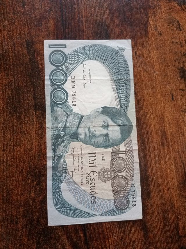 6 Billetes de Brasil y Portugal