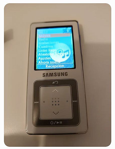 Reproductor MP3 Samsung YP-Z5F Plata/Blanco