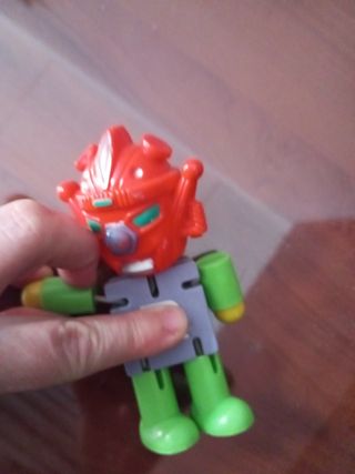 Muñeco Robot Rojo y Verde