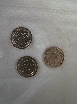 llavero de la suerte monedas plata China