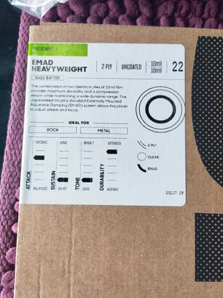 Parche Evans Bombo 22" (BD22EMADHW) (B-Stock)