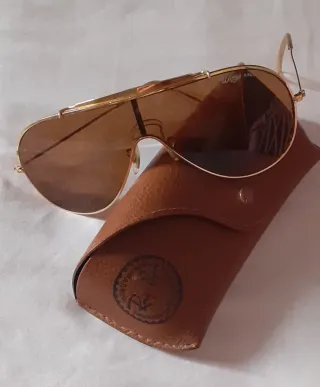 Ray Ban Wings Vintage Montatura Oro Lenti Marroni