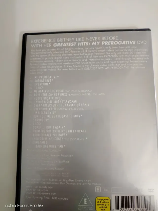 Greatest Hits DVD di Britney Spears