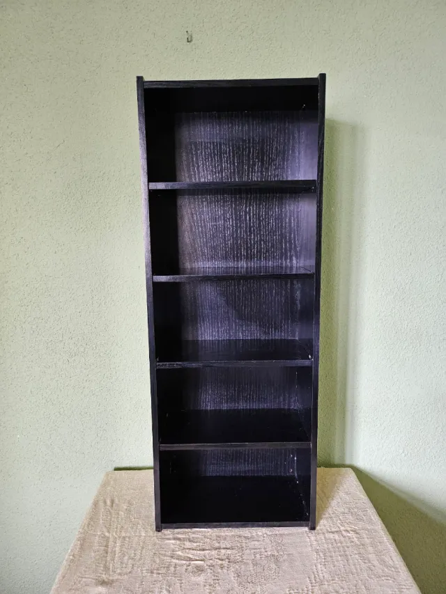 Estantería para CDs madera negra
