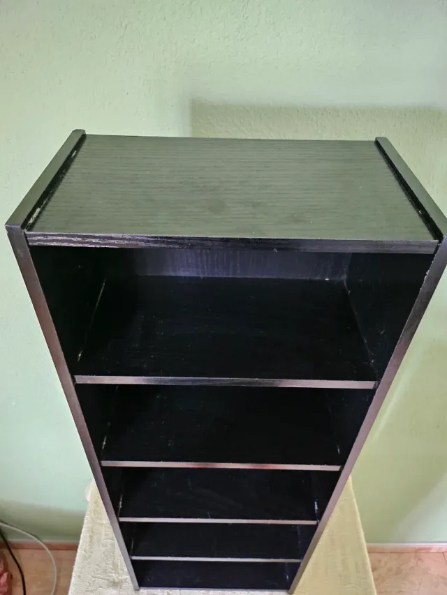 Estantería para CDs madera negra