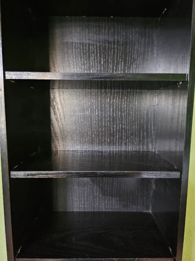 Estantería para CDs madera negra