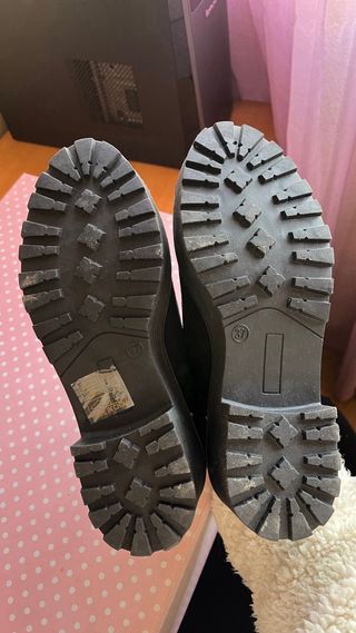 Zapatos tipo blucher mujer negros