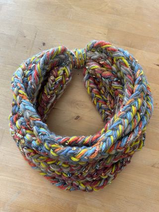 Sciarpa/collana misto lana