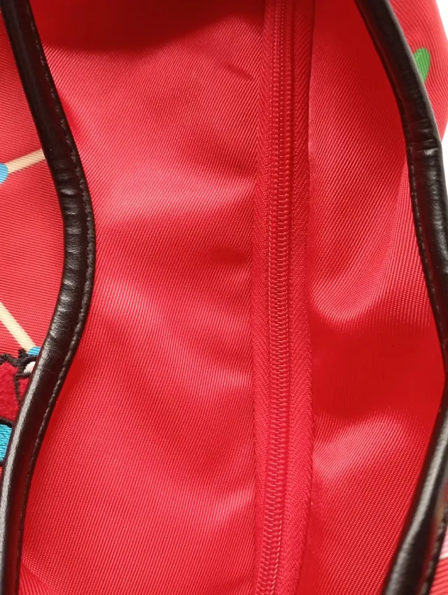 Bolsa Pucca Vintage Roja Multicolor 40x32cm