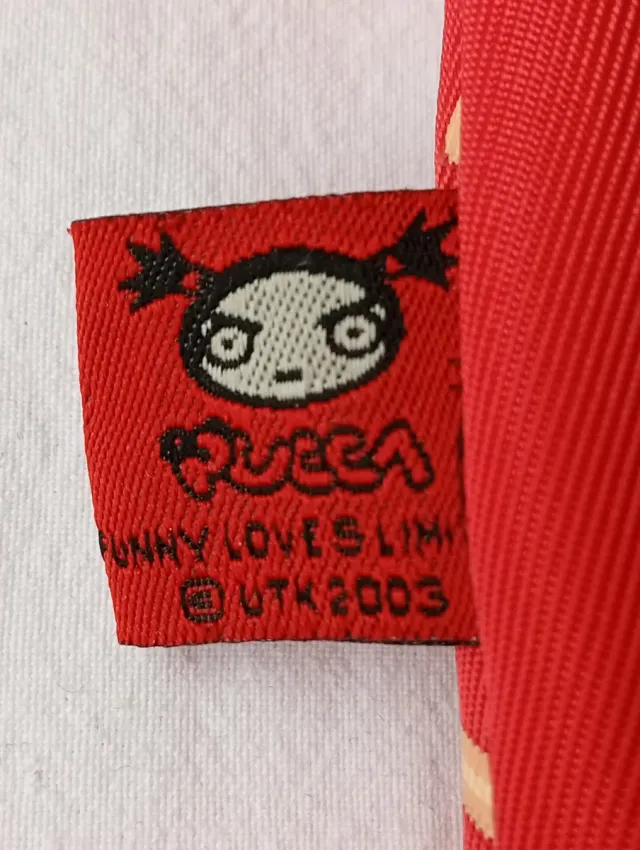 Bolsa Pucca Vintage Roja Multicolor 40x32cm