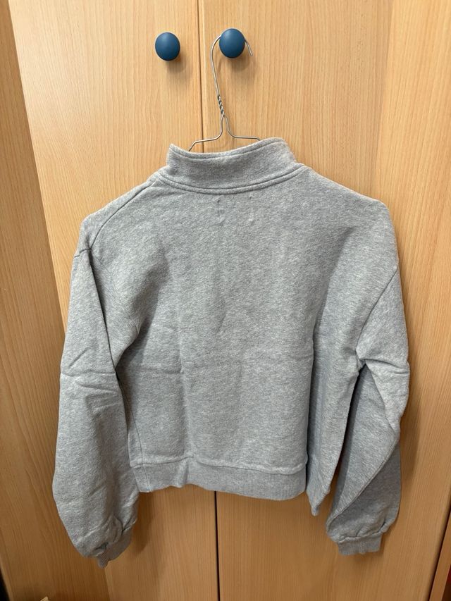 Sudadera Pacific Republic gris cremallera s