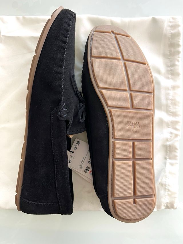 Mocasines Zara Azul oscuro Talla 44 Sin Estrenar