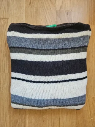 Jersey Benetton Lana Talla M Rayas