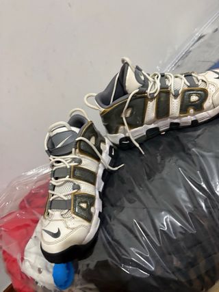 Nike Air More Uptempo Gris Blanco