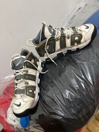 Nike Air More Uptempo Gris Blanco