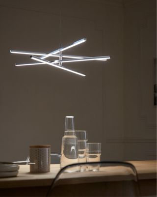 Lampadario LED moderno grigio