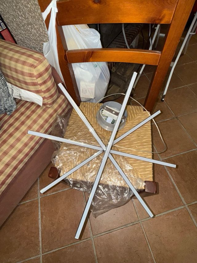 Lampadario LED moderno grigio