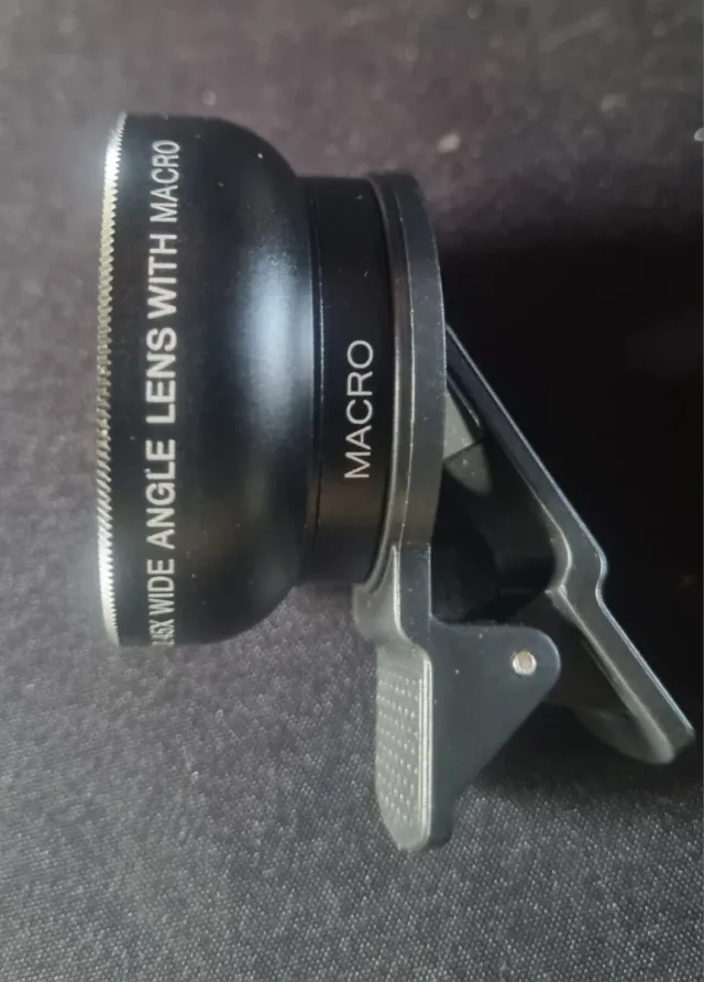 Lente clip 0.45X para Móvil + Macro