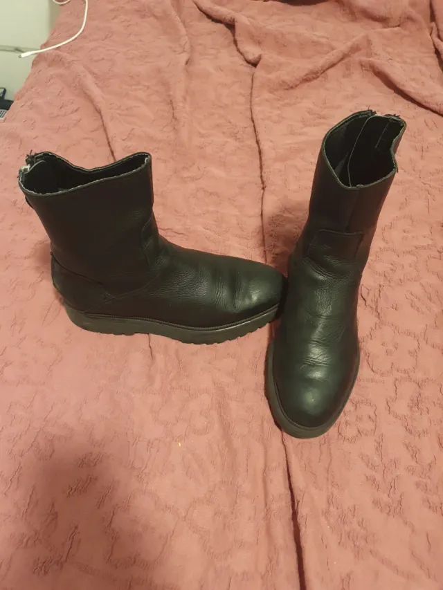 Botas Mango Talla 39 Negras