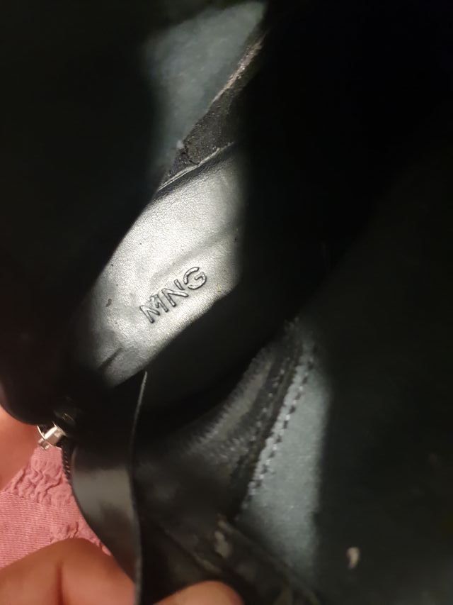 Botas Mango Talla 39 Negras