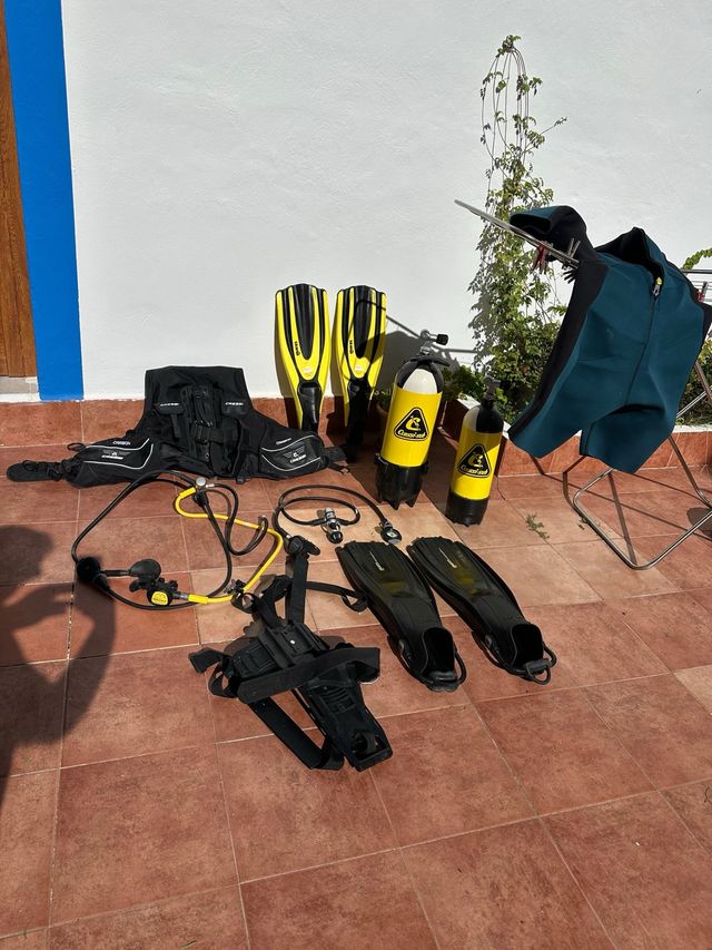 Lote equipo buceo completo