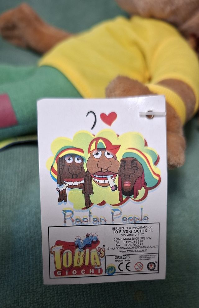 Peluche Rasta Man Tobia's Giochi 30 cm