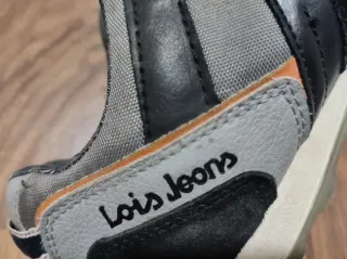 Zapatos Lois Jeans Negros y Grises