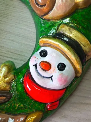 Corona Natale dietro porta 25cm