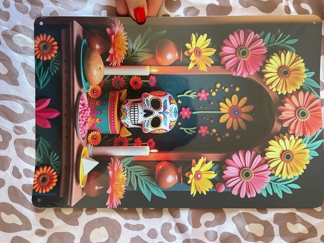 Cuadro Decorativo Calavera Día de Muertos