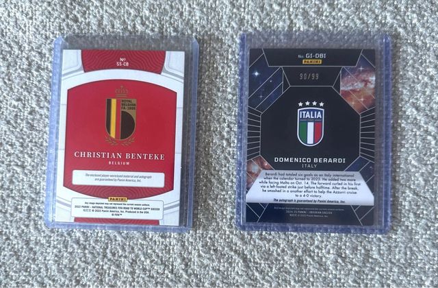 Lote Panini Auto Relic Berardi-Benteke