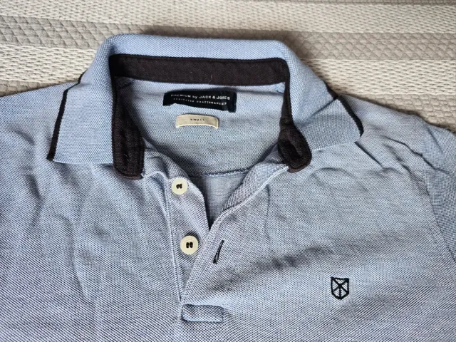 Polo manga corta hombre talla S Jack & Jones azul