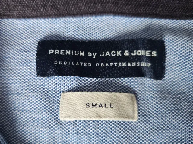 Polo manga corta hombre talla S Jack & Jones azul