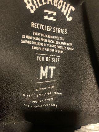 Traje de neopreno Billabong negro