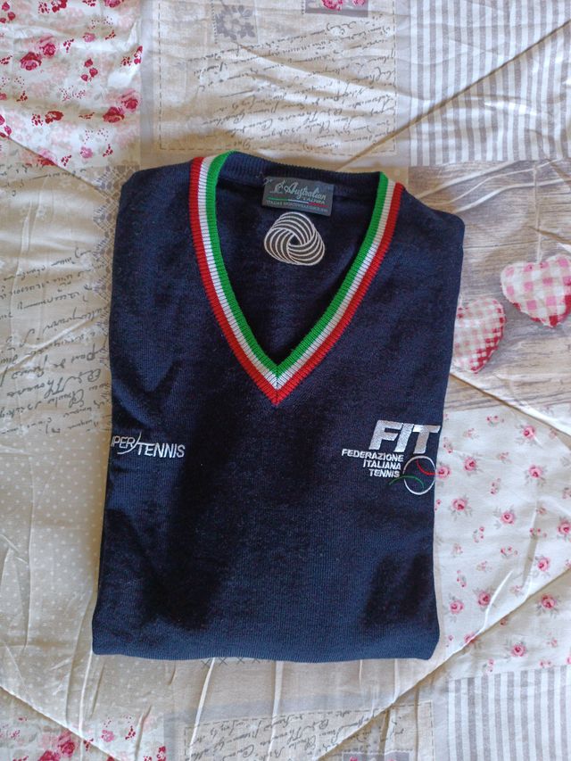Maglione FIT Tricolore V-Neck