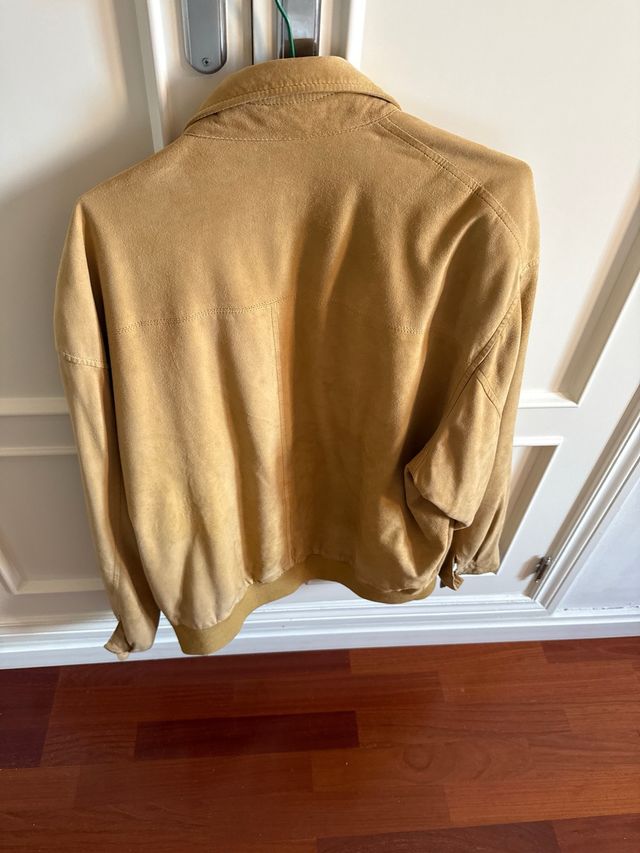 Chaqueta de piel vintage PATRICIA beige