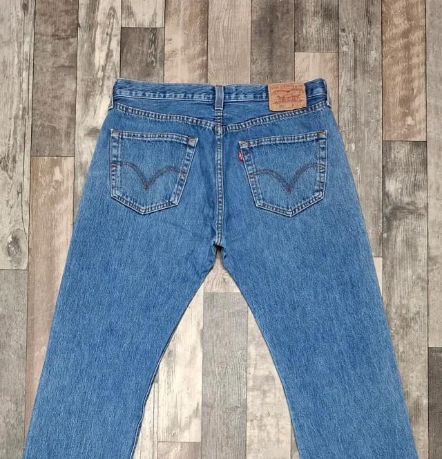 Levi's 501 W34 L32 Jeans Blu