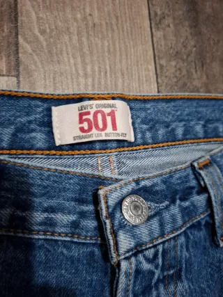 Levi's 501 W34 L32 Jeans Blu