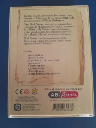 Black Sonata - Juego de mesa