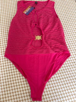 Body SHEIN Talla XXL Dorado y Rosa