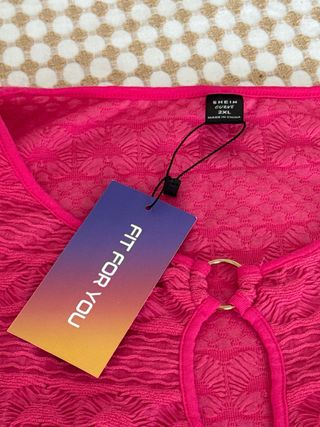 Body SHEIN Talla XXL Dorado y Rosa