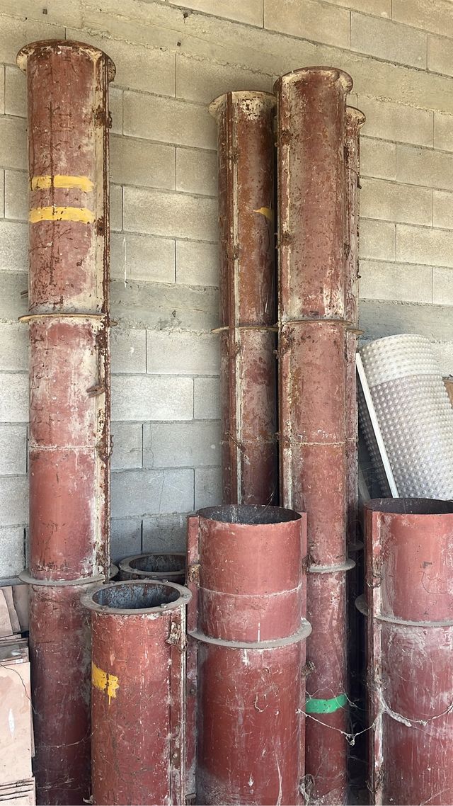 moldes para encofrar Pilar redondo.