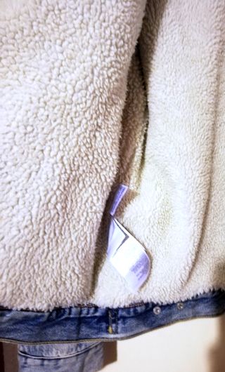 NUEVA. Cazadora Vaquera clara Borrego Levis Hombre