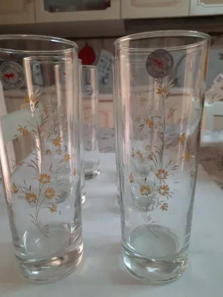 6 Bicchieri Eleganti Cristallo Logo