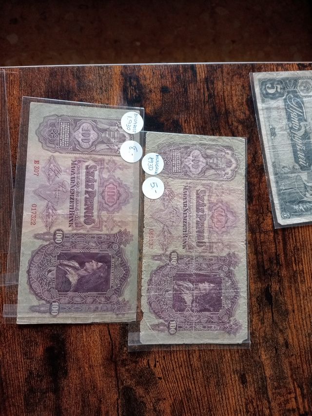 9 Billetes Antiguos Colección