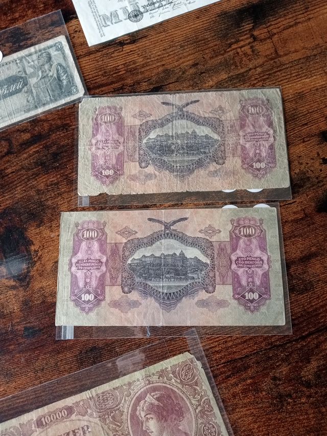 9 Billetes Antiguos Colección