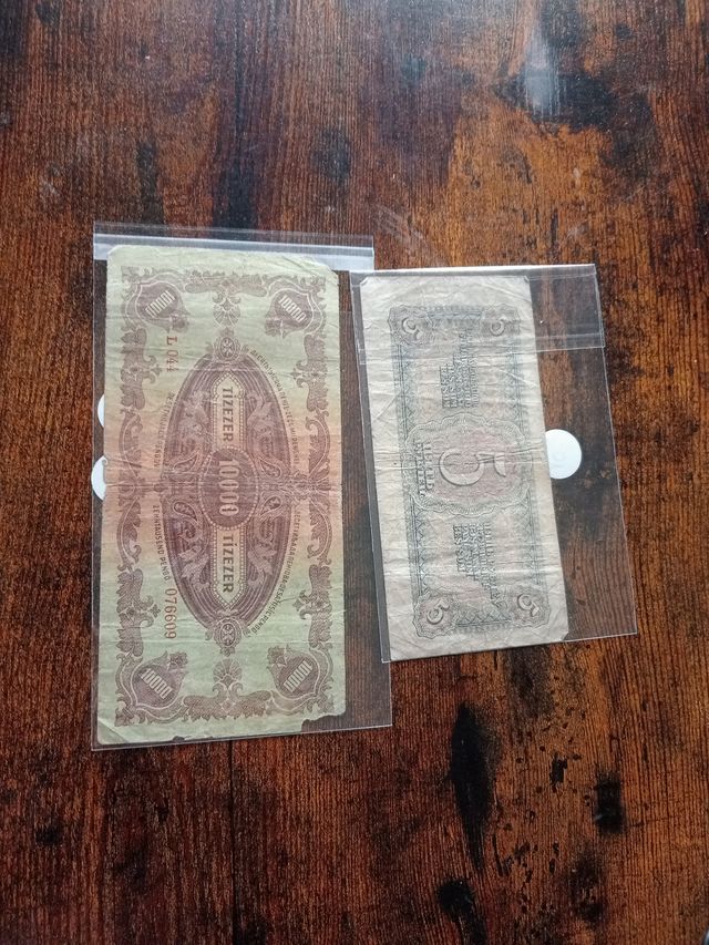 9 Billetes Antiguos Colección