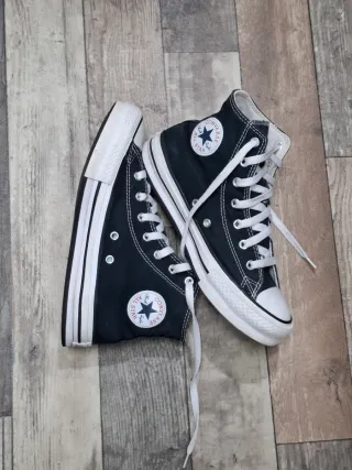 Converse All Star alte nere taglia 36
