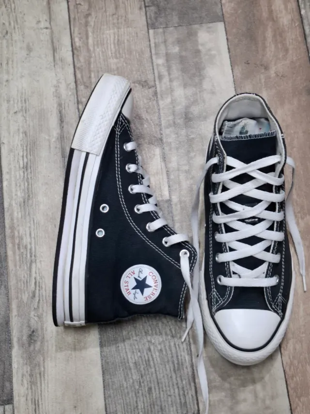 Converse All Star alte nere taglia 36