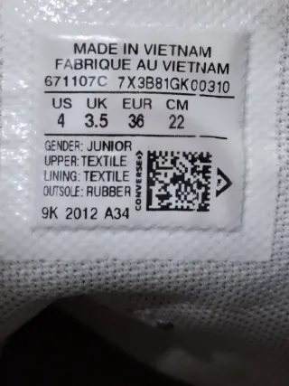 Converse All Star alte nere taglia 36